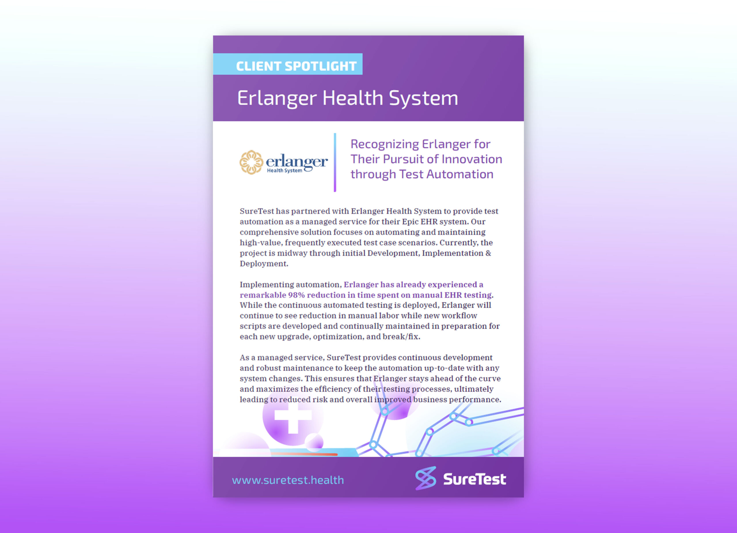 Healthcare Case Study: Erlanger Health System | SureTest